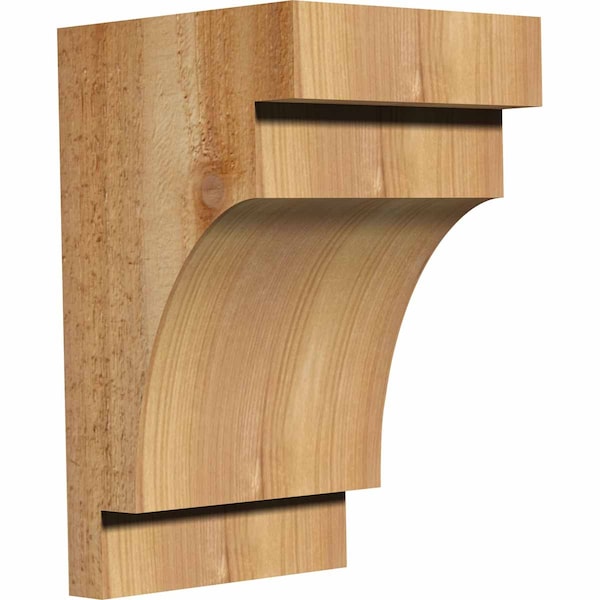 Ekena Millwork Mediterranean Rough Sawn Corbel, Western Red Cedar, 6"W x 6"D x 10"H COR06X06X10MED00RWR - main